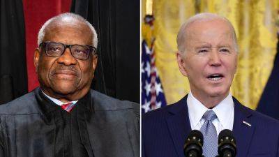 Biden disparages Clarence Thomas as justice who 'likes to spend a lot of time on yachts'