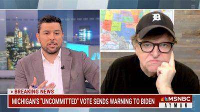 Hanna Panreck - Fox - Michael Moore claims Michigan uncommitted vote trying to 'save Biden from himself': 'Working against' Dems - foxnews.com - Usa - Israel - state Michigan - city Detroit - city Moore