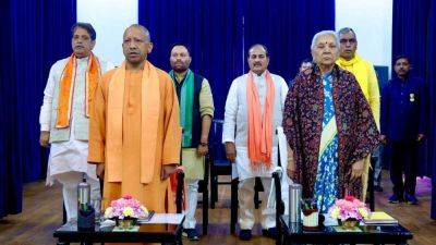 Jayant Chaudhary - Yogi Adityanath - Uttar Pradesh Cabinet expansion: OP Rajbhar, RLD's Anil Kumar among four new ministers — who are they? - livemint.com