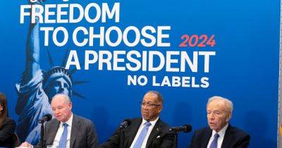 Third-Party Group No Labels Is Expected To Move Forward With A 2024 Campaign, AP Sources Say