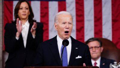 Joe Biden - Jill Biden - Ulf Kristersson - Union Address - Will Not - Watch Live: 'I will not back down' Biden declares in fiery State of the Union address - cnbc.com - Ukraine - Russia - Sweden