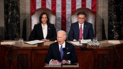 Donald Trump - George W.Bush - Scott Perry - Andrew Mark Miller - Fox - Biden’s SOTU blasted as 'nakedly partisan' campaign speech: 'Utter disgrace' - foxnews.com - county George - Palestine - city Santos, county George - city Georgetown