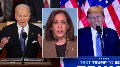 Kamala Harris dodges when asked whether Biden will debate Trump: ‘We’ll get to that at some point’