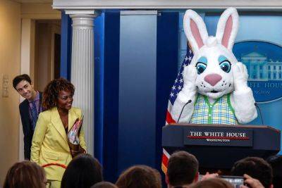 Mike Johnson - Karine Jean-Pierre - Andrew Feinberg - Easter Sunday - White House hits out at Republicans’ ‘cruel and hateful rhetoric’ in ‘dishonest’ argument over trans day of visibility - independent.co.uk - Usa
