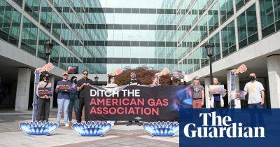 Bill - Ed Markey - Protesters slam gas group’s use of customers’ money to thwart climate efforts - theguardian.com - Usa - Washington - state Massachusets