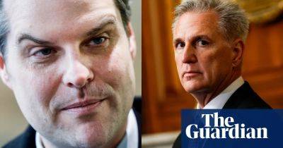 McCarthy says Gaetz forced him out of House speakership ‘to stop ethics complaint’ over sex scandal
