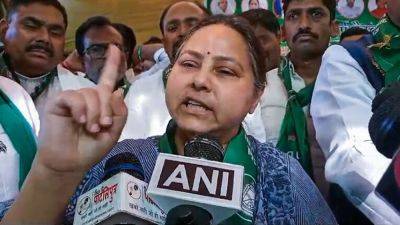 Misa Bharti takes U-turn from ‘will jail PM Modi’ remark: ‘I meant the corrupt…’
