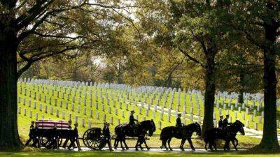The return of horse-drawn caissons to Arlington National Cemetery is delayed for at least months