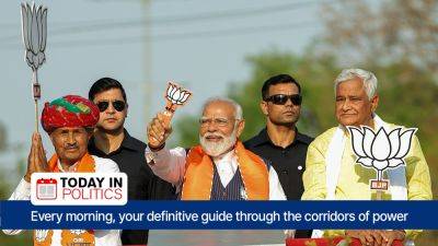 Ram Temple - Narendra Modi - Rajnath Singh - Today in Politics: PM Modi to unveil BJP ‘Sankalp Patra’ for 2024 LS polls; manifesto likely to focus on vikas, Hindutva - indianexpress.com - India - city Delhi