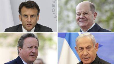 Emmanuel Macron - David Cameron - Greg Norman - Olaf Scholz - Fox - World leaders push Israel to avoid escalation following Iran attack - foxnews.com - Israel - Iran - Syria - Britain - France - Germany - city Sanction - parish Cameron