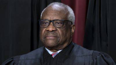 Justice Clarence Thomas - Justice Thomas misses Supreme Court session Monday with no explanation - apnews.com - Washington
