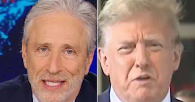 Donald Trump - Trump - Maggie Haberman - Ed Mazza - Jon Stewart - Jon Stewart Gives Trump Rude Wake-Up Call For Seeming To Fall Asleep In Court - huffpost.com - Usa - city New York - New York