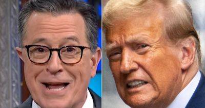 Donald Trump - Trump - Stephen Colbert - Ed Mazza - Stephen Colbert Spots Exact Moment Trump's Brain Shut Down Completely - huffpost.com - Usa - county Colbert