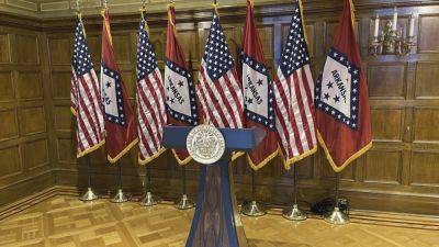 Sarah Huckabee Sander - Sarah Huckabee - ANDREW DEMILLO - Arkansas lawmakers question governor’s staff about purchase of $19,000 lectern cited by audit - apnews.com - state Arkansas - city Sander - county Rock - city Little Rock, state Arkansas