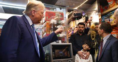 Trump Goes From Court To Campaign At A Bodega In His Heavily Democratic Hometown