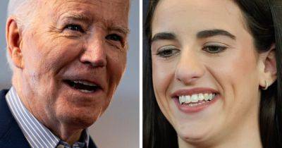 Caitlin Clark - Neil Vigdor - Biden Weighs in on Caitlin Clark Salary Debate After W.N.B.A. Draft - nytimes.com - state South Carolina - state Iowa - state Indiana - state Connecticut - city San Antonio