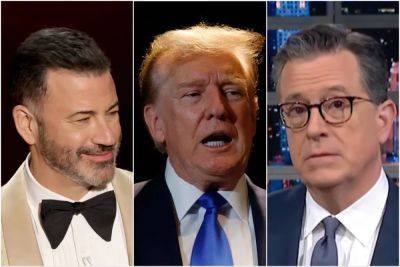 Stephen Colbert sharply defends friend Jimmy Kimmel from Trump criticism: ‘I’m mad’