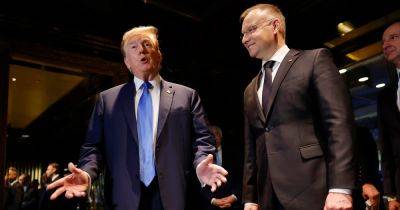 Joe Biden - Donald Trump - Andrzej Duda - Trump Says - Trump says ‘We’re behind Poland’ as he meets with President Duda - nbcnews.com - city New York - Ukraine - Israel - New York - Russia - Canada - Poland