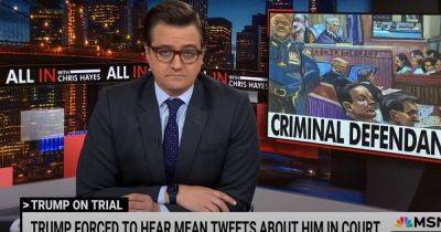 Chris Hayes Checks On Trump's 'Fragile Ego' After Hearing 'Mean Tweets' About Himself
