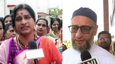 Row over Hyderabad BJP candidate 'shooting arrow at mosque': Asaduddin Owaisi reacts, Madhavi Latha clarifies move