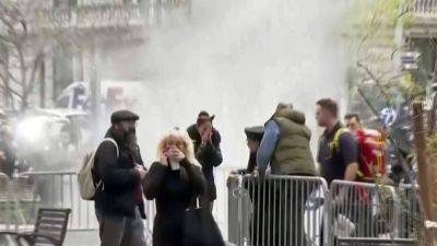Donald Trump - David Bauder - Laura Coates - Live video of man who set himself on fire outside court proves challenging for news organizations - apnews.com - city New York - New York