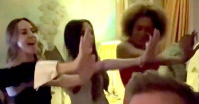 Spice Girls Break Out Throwback Dance Moves At Victoria Beckham's 50th Birthday Party