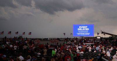 Trump Cancels Rally Because Of Weather, Proving The Difficulty Of Balancing A Trial And Campaign