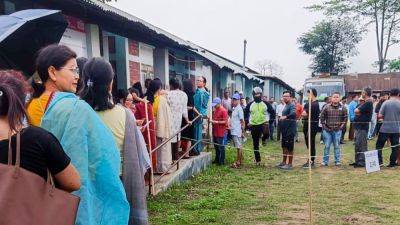 Sabha Elections - Lok Sabha Elections 2024: Re-polling underway at 11 booths in Manipur following April 19 violence - livemint.com - India