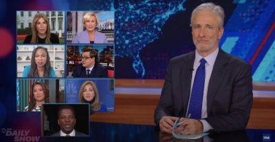 Jon Stewart rants about ‘mundane’ Trump trial