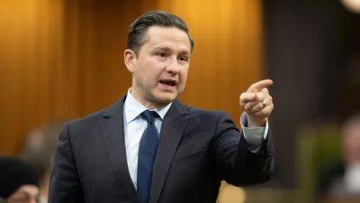 Poilievre visits convoy camp, claims Trudeau is lying about 'everything'