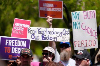 Donald Trump - Ariana Baio - Katie Hobbs - Arizona House votes to repeal 1864 near-total abortion ban - independent.co.uk - state Arizona