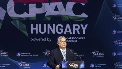 Donald Trump - Paul Gosar - Viktor Orbán - Action - Hungary’s Orbán urges European conservatives, and Trump, toward election victories at CPAC event - apnews.com - Ukraine - state Arizona - Eu - Netherlands - Hungary
