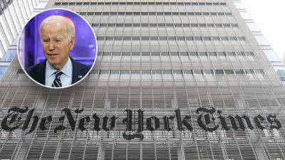Joseph A Wulfsohn - Fox - York Times - New York Times blasts Biden for 'avoiding questions' from journalists in blistering statement - foxnews.com - Washington - city New York - New York