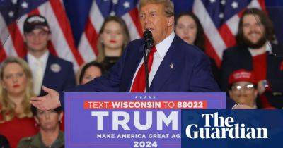 Joe Biden - Donald Trump - Mike Lindell - Trump rails against ‘migrant crime’ and ‘rigged’ 2020 election at Wisconsin rally - theguardian.com - state Wisconsin - county Green