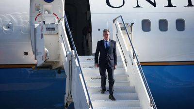 Blinken, US delegation drive from Paris to Brussels after his plane again suffers a 'mechanical issue'