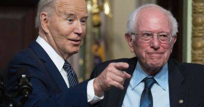 Joe Biden Embraces Bernie Sanders Amid Discontent Over Gaza