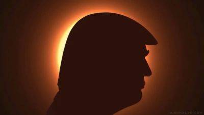 Trump posts bizarre solar eclipse ad – with his head blocking out the sun, plunging US into darkness