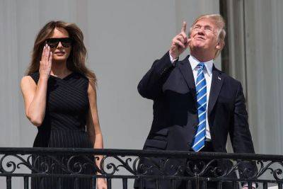Trump trolled ahead of eclipse for staring directly at the sun