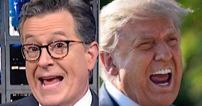 Donald Trump - Stephen Colbert - Ed Mazza - Juan Merchan - Stephen Colbert Busts Trump's Favorite Myth About Himself After Judge's Smackdown - huffpost.com - Usa - county Colbert