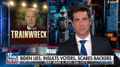 Fani Willis - Jesse Watters - Fox News Staff - Fox - JESSE WATTERS: Biden is an angry recluse obsessed with his legacy - foxnews.com - Israel - Afghanistan - Puerto Rico
