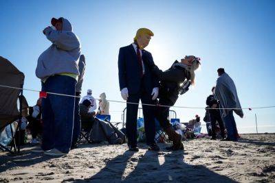 Donald Trump - Mike Bedigan - Maga - Jersey Shore’s MAGA faithful sleep on beach for front row at Trump rally - independent.co.uk - Usa - state New Jersey - Jersey