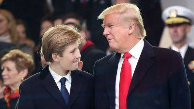 Trump - Melania Trump - Brie Stimson - Trump says son Barron, 18, likes politics and gives him advice: ‘He’s a smart one’ - foxnews.com - state Florida - state Wisconsin - county Clinton - Milwaukee, state Wisconsin