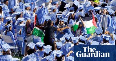 Glenn Youngkin - Sporadic pro-Palestinian protests staged during college commencements - theguardian.com - state California - state Virginia - Palestine - state North Carolina - county Hill - state Wisconsin - Madison