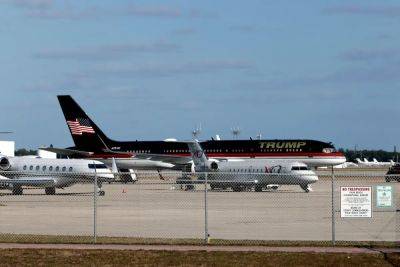 Donald Trump - Bruce Springsteen - Katie Hawkinson - Hannibal Lecter - Trump Force One clipped another plane on runway after leaving New Jersey rally - independent.co.uk - state New Jersey - state Florida - county Palm Beach
