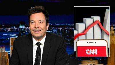 Jake Tapper - Jimmy Fallon - Nikolas Lanum - Fox - Jimmy Fallon mocks dismal CNN viewership while discussing Biden-Trump debate - foxnews.com - Usa