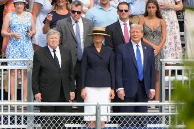 Donald Trump - Michael Cohen - Melania Trump - Barron Trump - Ariana Baio - Trump and Melania attend Barron’s graduation after she failed to show at hush money trial - independent.co.uk - city New York - state Florida - New York - state Minnesota - county Palm Beach