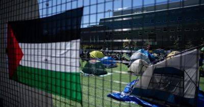 Protesters set up Gaza encampments at two more B.C. universities - globalnews.ca - Usa - Israel - Britain - Palestine - county Island