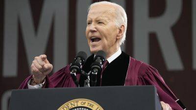 At Morehouse, Biden says dissent should be heard because democracy is 'still the way'