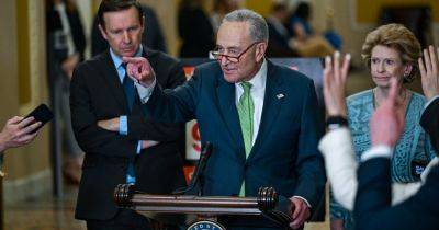 Donald J.Trump - Chuck Schumer - But Mr Trump - Luke Broadwater - Bill - Senate to Vote Again on Border Deal as Democrats Seek Political Edge - nytimes.com - Ukraine - New York - Mexico