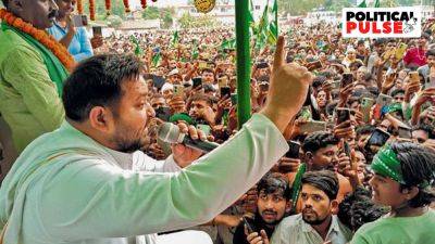 On painkillers, a belt strapped on, Tejashwi carries the weight of INDIA’s Bihar campaign